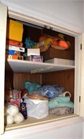 Closet w/Large Lot of Knitting & Sewing Notions