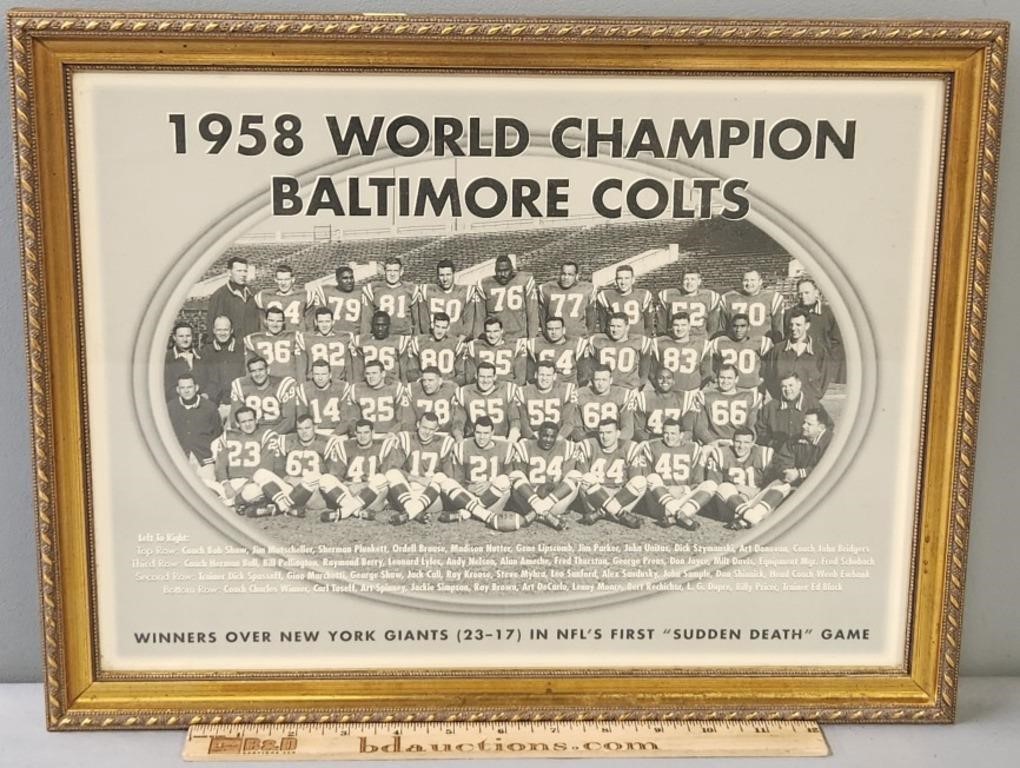 1958 World Champion Baltimore Colts Photo