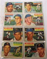 1956 Topps Lot of 8 Baseball Cards Labine & Others