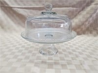Clear Glass Cake Stand with Cover