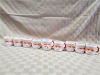 Large Vintage Santa Mug Lot