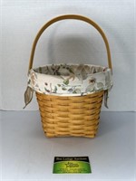 Longaberger Basket with Floral insert