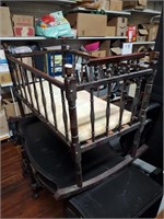 Antique Wooden Cradle