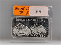 1oz .999 Silver Mt St Helens Art Bar