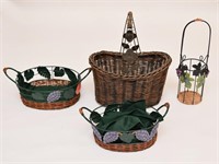 Four Decorative Baskets