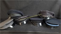 Group Of 6 Old Police Style Hats