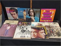 12 RECORD ALBUMS JOHNNY CASH, JAMES TAYLOR, E