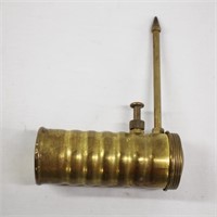 Vintage Brass Finger Pump Oiler 5"