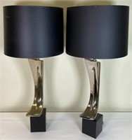 PAIR - LAUREL SWAG TABLE LAMPS