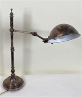 CONTEMPORARY SILVERIZED READING LAMP