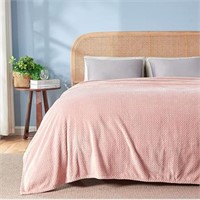 NEWCOSPLAY Super Soft Queen Blanket Dusty Pink Pre