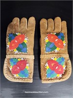 Beaded Gloves Made On The Fort McMurray Reservatio