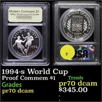 Proof 1994-s World Cup Modern Commem Dollar $1 Gra