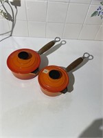 2 Cousances Cast Iron Sauce Pans
