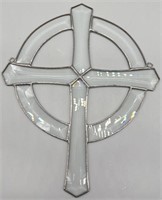 Clear Stained Glass Cross