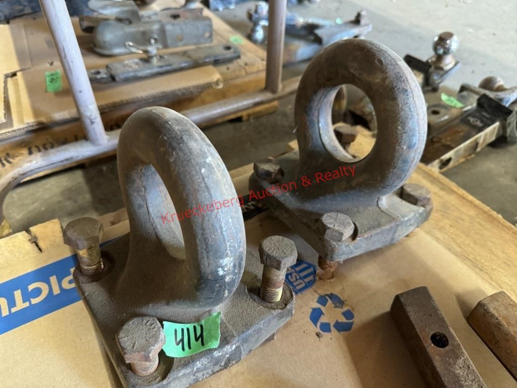 (2) Bolt On Pintle Hitch Rings