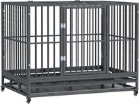 $170 PawHut 43" Heavy Duty Dog Crate Metal Cage