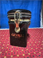Gevakia Kaffe glass jar locking lid vintage