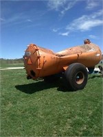 Dented honey wagon tank model 2100