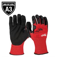 XL Red Nitrile Impact Level 3 Cut Work Gloves