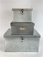 Galvanized Metal Storage Boxes
