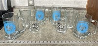 Beer glasses and tiki cups