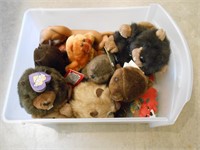 Group of Plush & Plastic Beaver Toys