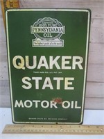 QUAKER STATE MOTOR OIL SIGN