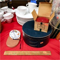 Shaker Box; Longaberger Candle; Warming Plate;