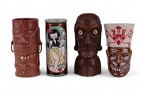 Tiki Farm Mugs Alohabilly Betty, The Goof & Other