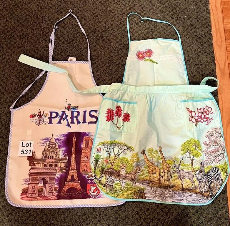 Aprons from France and Africa