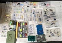 LARGE BOX OF ASSORTED FISHING TACKLE