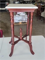 14" Marble Top Plant Stand