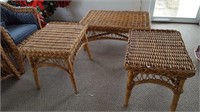 Tables (3) Bamboo Look Match Lot #9 & 10