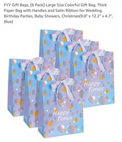 MSRP $17 6 Pack Gift Bags