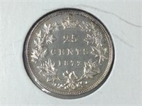 1872 (au) Canadian Silver 25 Cent