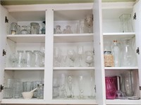 Contents Of 5 Upper Cupboards (Dishes)