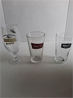 (12) ASSORTED BEER GLASSES