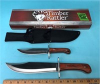 Timber Rattler Dual knives (5" & 8" blades)