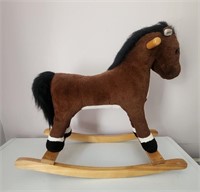 Plush Ride-on Rocking - Horse H:20" L:25"