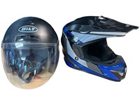 MOTORCYCLE HELMETS - LOT OF 2