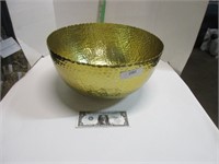 $Deal 14" Decorative Bowl Gold Hammard (NEW)