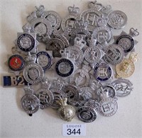 UK Police various small cap badges (34)