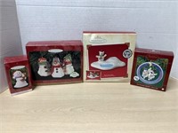 4 Christmas Ornaments (hallmark)