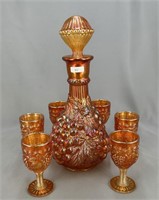 Imperial Grape 7 pc wine set - marigold