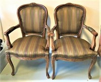 French Provincial Style Arm Chairs