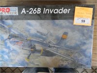 Vintage A-26B Invader Airplane Model, new in box