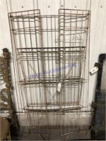 WIRE RACK, FOLDS FOR STORAGE, 25W X 55"T