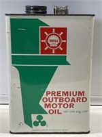 SHELL Premium Outboard Motor Oil 1 Gallon Tin