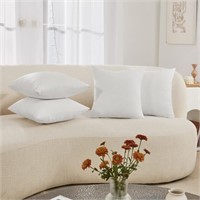 (new)Deconovo 4 PCS Pillow Covers 18x18, No